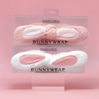 Double the Fluff Microfiber Bunnywrap Headband Duo